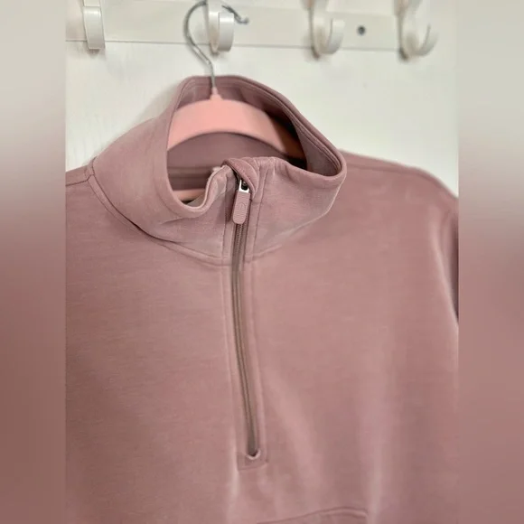 Lululemon•Brushed Softstreme Half Zip Cinch Pullover•Twilight Rose•FLAWLESS•8 - Picture 12 of 16